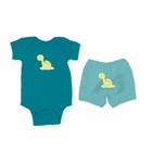 Conjunto Manga Curta Baby Dino