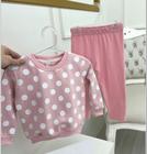 Conjunto Manga Longa 2pçs Legging Infantil Moletom POA