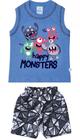 Conjunto Masculino Bebê Regata C/bermuda Com Estampas Ao G