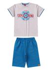 Conjunto Masculino Infantil Exploring - Lual Kids - Mescla/Azul Astral