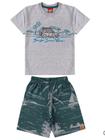 Conjunto Masculino Infantil Sunset Timer - Lual Kids - Mescla/Petróleo