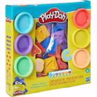 Conjunto Massinha Play Doh Letras Com 6 Potes Hasbro