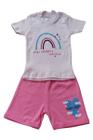 Conjunto Menina Camiseta Rosa c/ Short Pink Dias Felizes