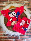 Conjunto Menina Infantil Malu Monica Vermelho +Short