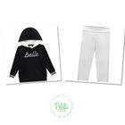 Conjunto Menina Milon Casaco Moletom Legging Malha Metalizada