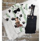 Conjunto Menino Infantil Linha Premium Mickey Safari Branco RF03