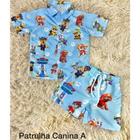 Conjunto Menino Mauricinho Patrulha Canina Azul