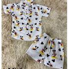 Conjunto Menino Mauricinho Temático Mickey Branco