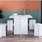 Conjunto Mesa com 4 Banquetas em MDP Bona Vita Móveis