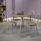 Conjunto Mesa com 4 Cadeiras CMC902NK Linha Crome Combos Kappesberg Crome