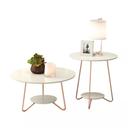 Conjunto Mesa de Centro e Apoio EJ Liz Off White