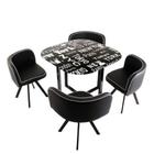 Conjunto Mesa de Jantar 4 Cadeiras Pizza