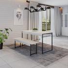 Conjunto Mesa de Jantar com 1 Banco Estilo Industrial Active Yescasa