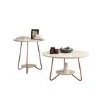 Conjunto Mesa Decoração Centro e Apoio Liz Off White - EJ