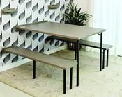 Conjunto mesa Dobrável de Parede 5 Lugares (1,40 metros) + Bancos