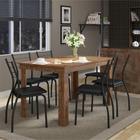 Conjunto Mesa e 6 Cadeiras Tivoli Retangular com Sapatas Anti-risco e Antirruído da Carraro
