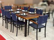 Conjunto Mesa e 8 Cadeiras para Área Gourmet - Madri - Paonanda Decor