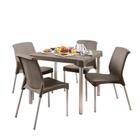 Conjunto Mesa e Cadeira Plástica 04 lugares Shia Rimax