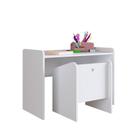 Conjunto Mesa E Poltrona Montessoriano Branco