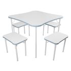 Conjunto Mesa Infantil para Atividades + 4 banquinhos Luna