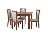 Conjunto Mesa Jantar + 4 Cadeiras Em Madeira Maciça LETÍCIA