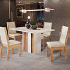 Conjunto Mesa Lara 1360x900 com 4 Cadeiras Viena - Sonetto Móveis