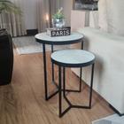 Conjunto Mesa Lateral Viena Preto - BELI HOUSE