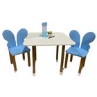 Conjunto Mesa Mesinha C/2 Cadeira Infantil Borboleta