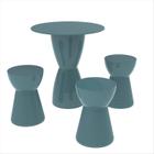 Conjunto Mesa Redonda 60x82cm 3 Banquetas Fit Grifit