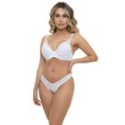 Conjunto Microfibra Branco Sepie 24240 Com Renda