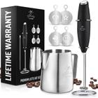 Conjunto Milk Frother Zulay Kitchen Premium Gift com jarra e estênceis