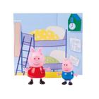 Conjunto Mini Figuras Com Acessórios Peppa Pig e Jorge Pig Sunny