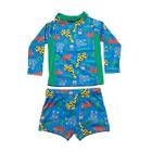 Conjunto Moda Praia Infantil Bebê 03 a 06 Meses Proteção Solar Uv50+ Everly