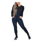 Conjunto Moletinho Feminino Confortável Calça Joguer Blusa Manga Princesa Longa