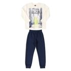 Conjunto Moletom Bee Loop Blusão Skate Masculino