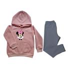 Conjunto Moletom e Calça Legging Infantil Menina Cotton