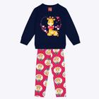 Conjunto Moletom Estampa de Girafas Infantil Feminino Kyly 1000043