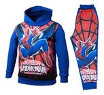 Conjunto Moletom Infantil Com Capuz Homem Aranha