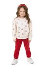 Conjunto Moletom Infantil Feminino Brincar e Arte 8445