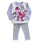 Conjunto Moletom Infantil Menina Dino Girl 1