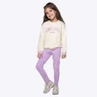 Conjunto Moletom Lilás Infantil Feminino Have Fun 28650