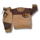 Conjunto Moletom Roupa de Frio infantil Bebê Moletom Grosso