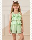 Conjunto Monsucre Verde Blusa Babado e Short