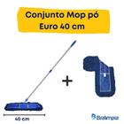 Conjunto Mop Pó Eletrostático Euro 40Cm Com + 1 Refil Extra
