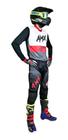 Conjunto Motocross Amx Prime Cinza Preto E Vermelho