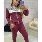 Conjunto feminino duna calça jogger e Cropped casual moda fashion