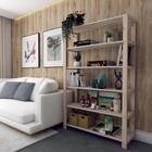 Conjunto Organizador Divisor Moderno Madeira Natural Aberto Para Hall