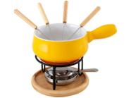 Conjunto P/ Fondue Ceramica 9 Peças Amarelo 1256/108 Brinox