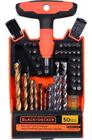 Conjunto p/ furar+parafusar 50 pcs black&decker bda50x-la