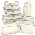 Conjunto Packing Cubes Shacke 8 para organizador leve de viagens